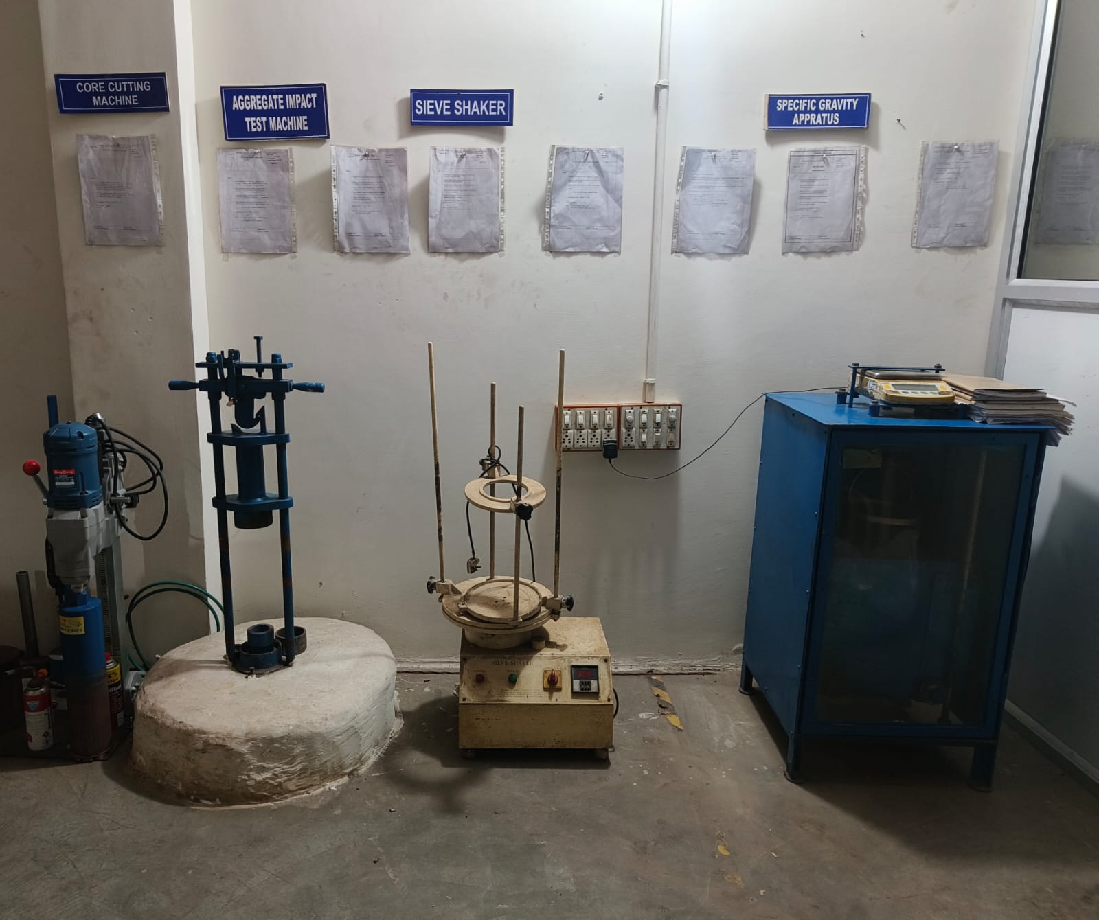Building materials testing lab