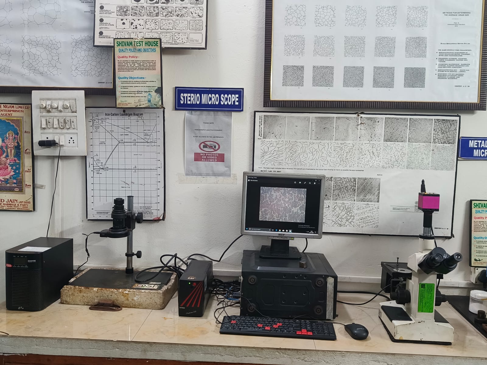Metallography testing equipment